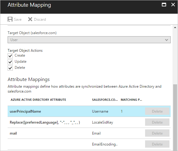 Use Attribute Mapping to configure attribute mappings for apps