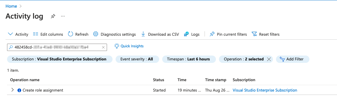 Screenshot showing how to search by object ID