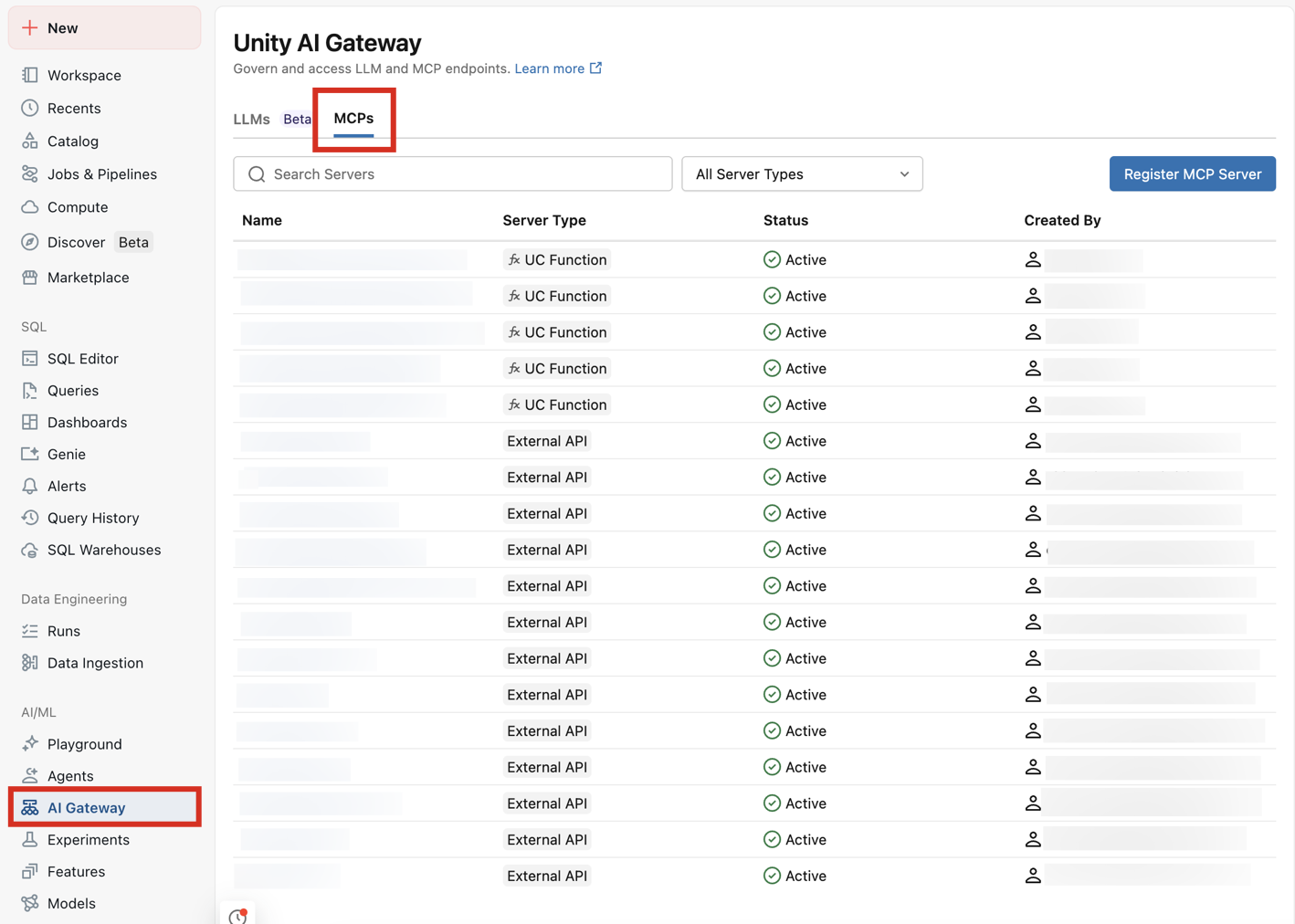 ai-gateway MCP Servers