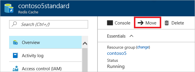 Move Azure Cache for Redis