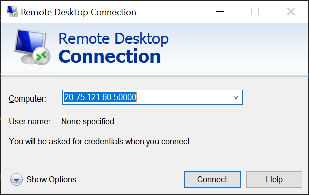 Remote Desktop Connection