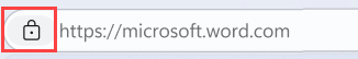 Screenshot of an extra lock icon in the browser address bar.