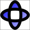 A GeometryDrawing of two ellipses