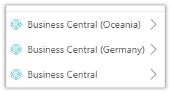 Multiple Business Central add-ins for Outlook.