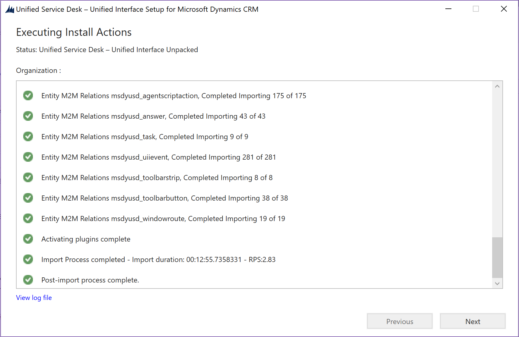 Package deployment status Package deployment status.