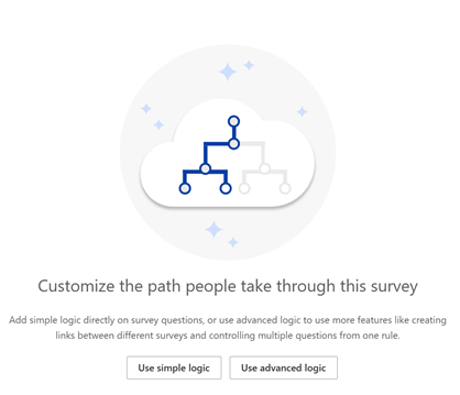 Customize survey flow button.