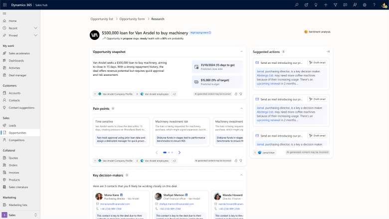 Screenshot of Research agent