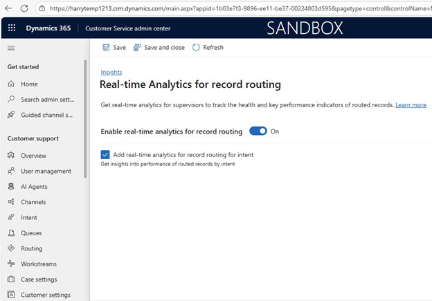 Copilot Service admin center setting record routing Copilot Service admin center setting record routing