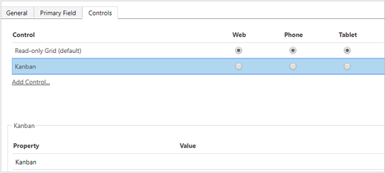 Screenshot of the Edit kanban flyer with Web, Mobile, and Tablet selected.