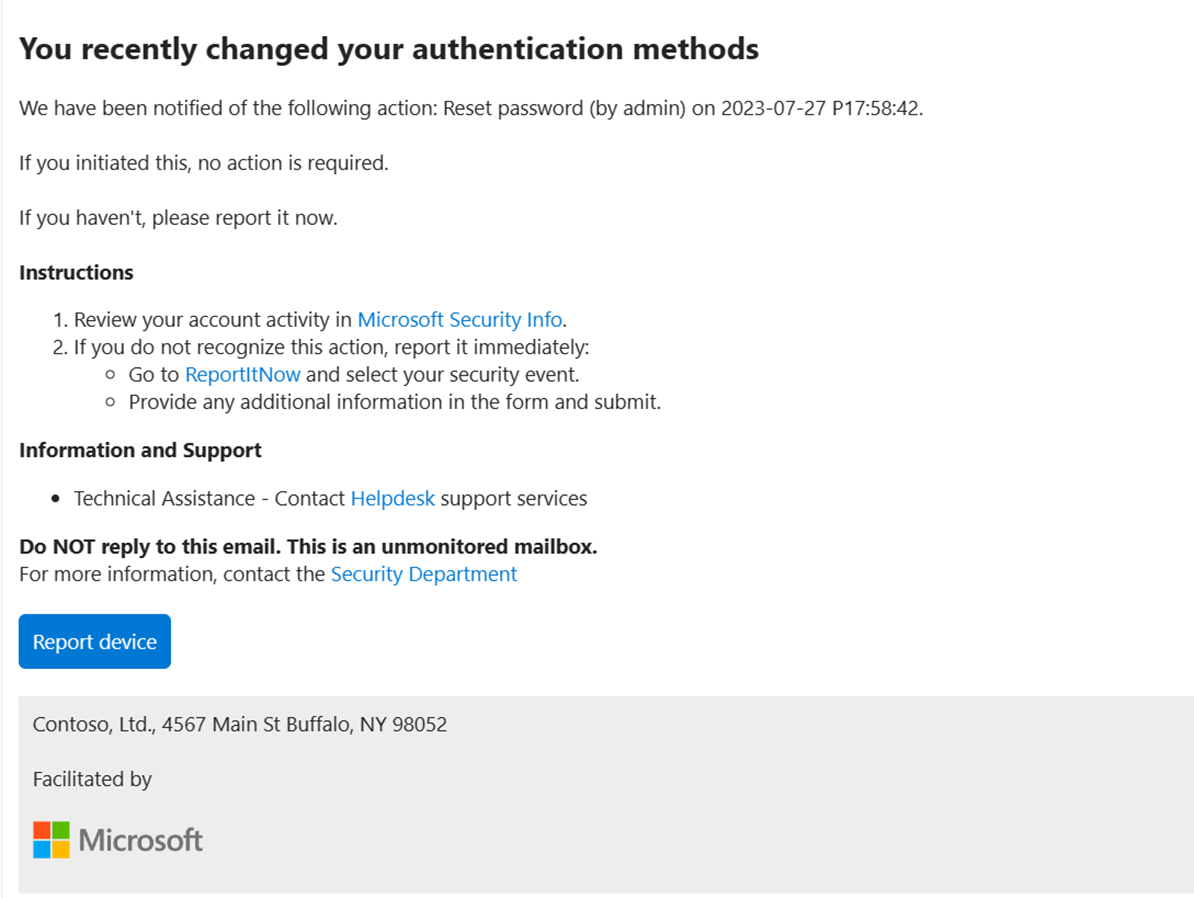 Screenshot of a security notification.