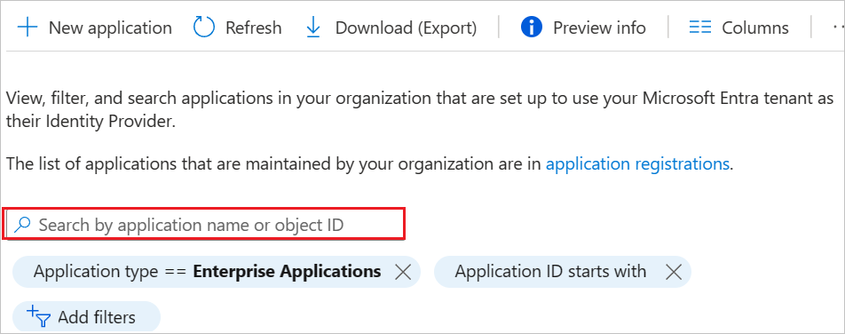 Screenshot shows the Adobe Identity Management (SAML) link in the Applications list.