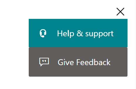 A screenshot of the Give Feedback button.