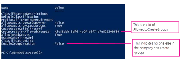 Screenshot of PowerShell script output.