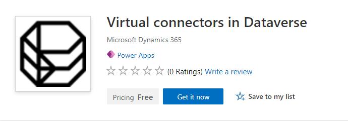 Virtual connectors in Dataverse