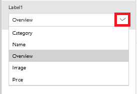 Open drop-down list.