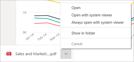 Screenshot showing the PDF options in the left corner of s Chrome browser.