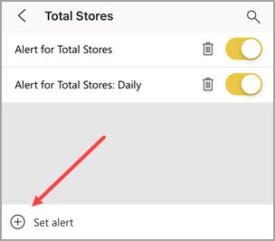 Screenshot of Manage alerts, showing a pointer to Add alert rule.