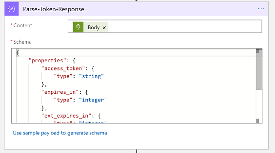 Parse the Microsoft Entra token response into a typed object.