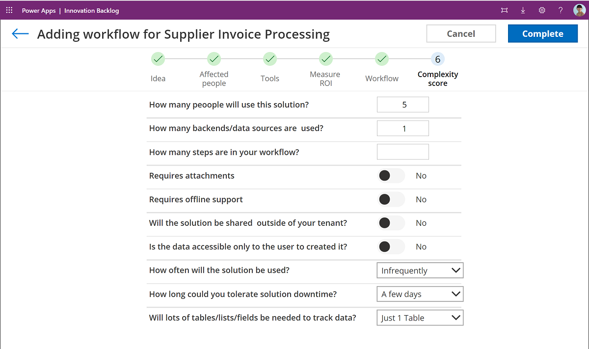 Help a developer understand how complex your process is.