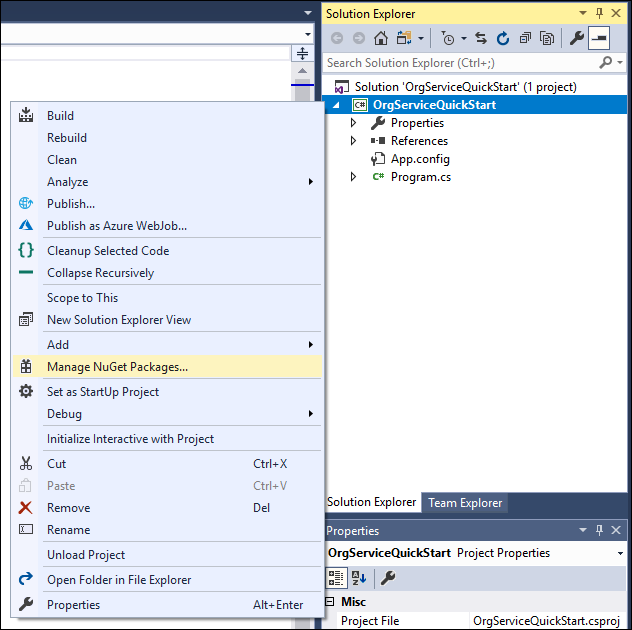 Add NuGet package.