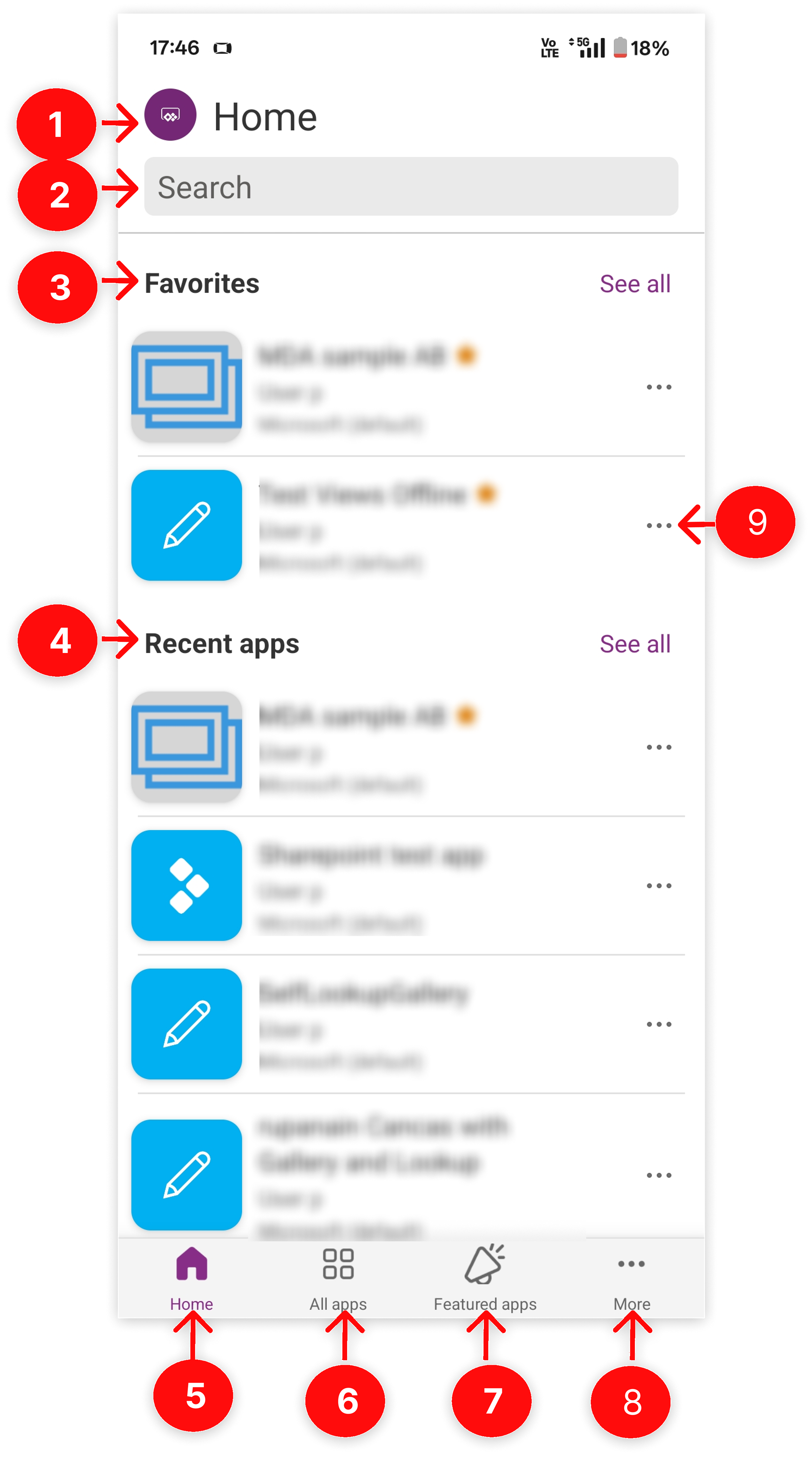 Filter and find apps.