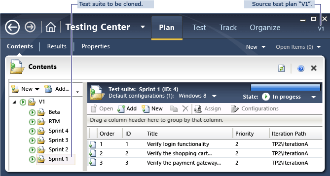 Source test plan