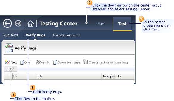 Submitting a bug in Microsoft Test Manager