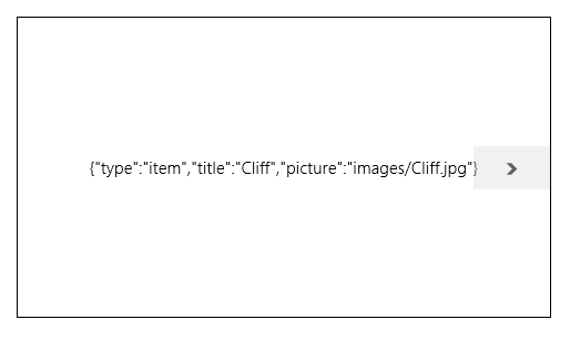 Displaying the data source contents without a template.