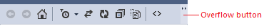 Overflow button redline