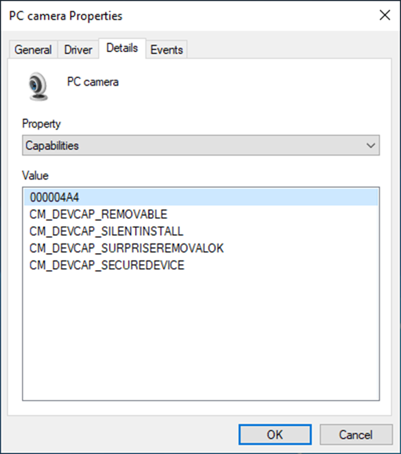 FaceBiometricSensorCameraProperties