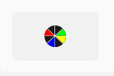 A button with an image icon, pie shaped slices in different colors