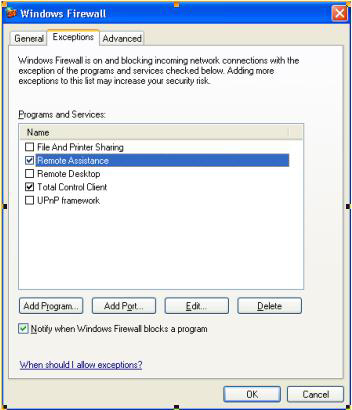 configuring the firewall