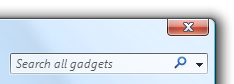 screen shot of 'search all gadgets' prompt