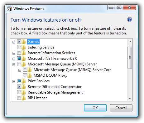 screen shot of window with mixed-state check boxes