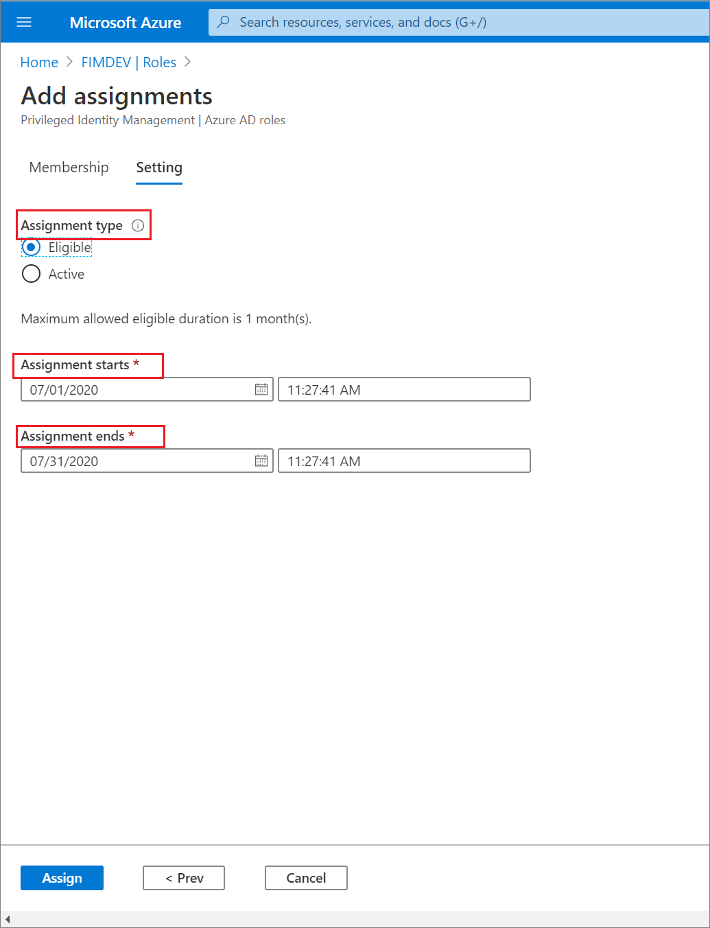 Screenshot che mostra le impostazioni di appartenenza - data e ora.