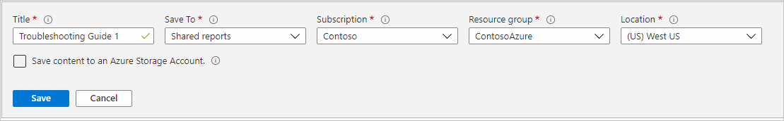 Screenshot che mostra la finestra di dialogo Salva.