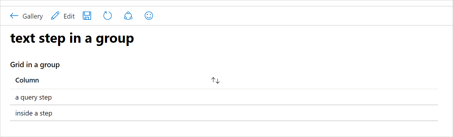 Screenshot che mostra un gruppo in modalità lettura in una cartella di lavoro.