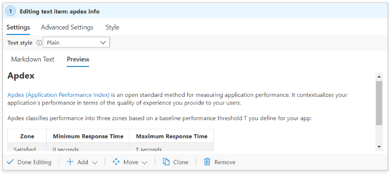 Screenshot che mostra l'aggiunta di testo a una cartella di lavoro in modalità di anteprima.