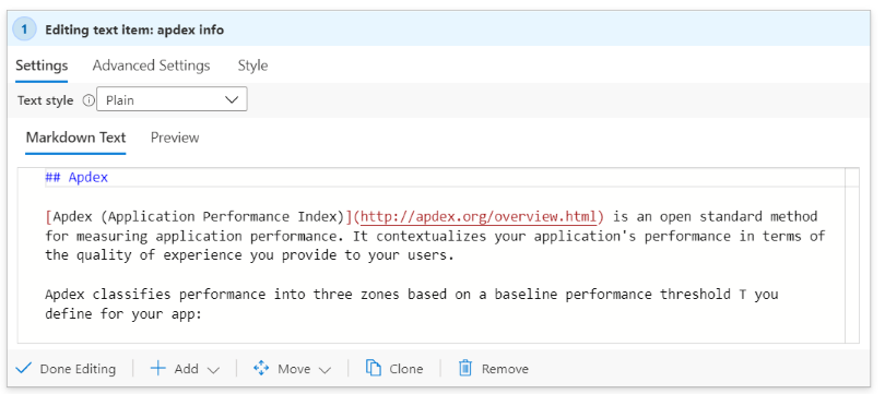 Screenshot che mostra l'aggiunta di testo a una cartella di lavoro in modalità di modifica.