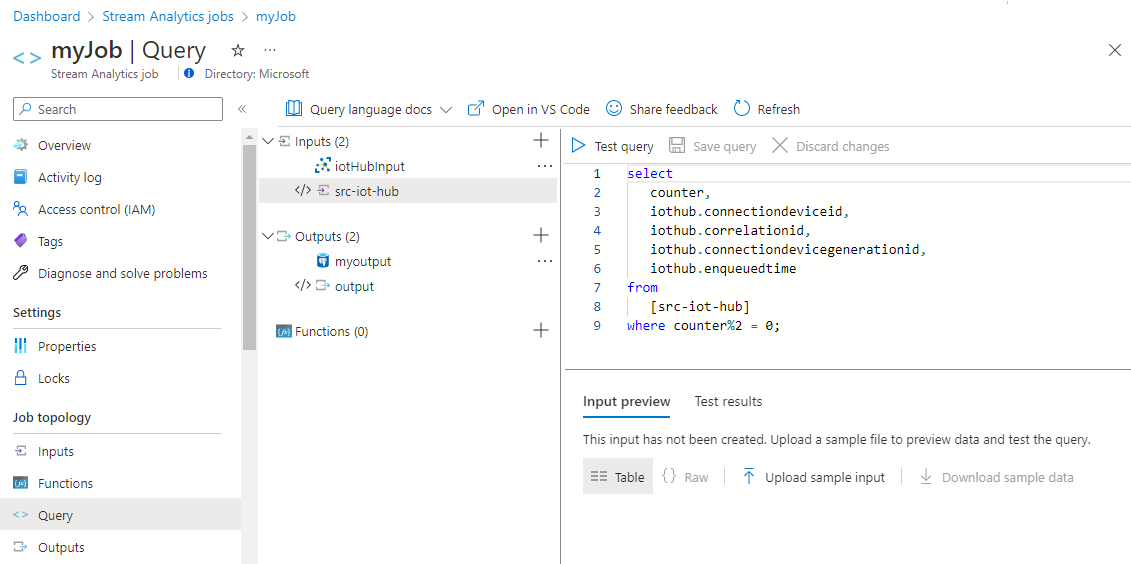 Query di trasformazione in Analisi di flusso di Azure.