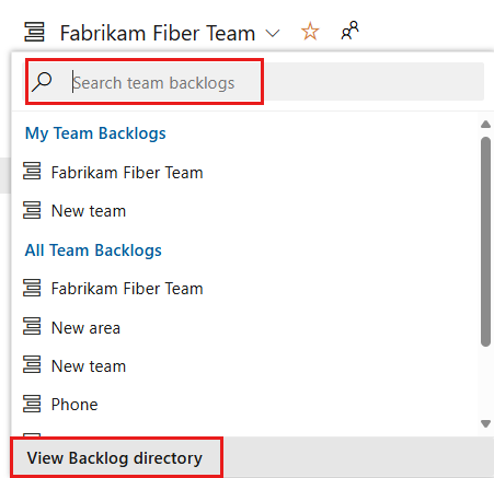 Screenshot della selezione di un altro processo del team.