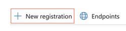 Screenshot che mostra una nuova registrazione dell'app.