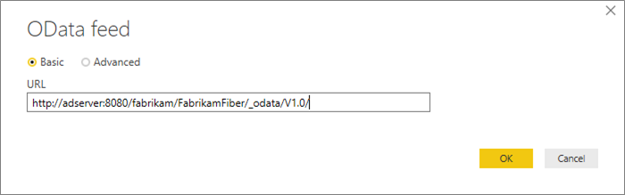 URL feed OData