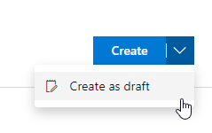 Creare una bozza di pull request