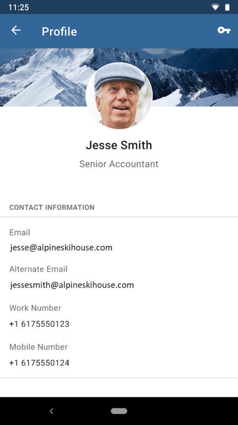 Screenshot dell'esempio #2 per Intune'immagine di personalizzazione dell'app per Android