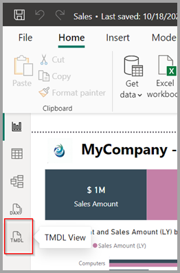 screenshot della visualizzazione del linguaggio di definizione del modello tabulare T-M-D-L.
