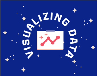 Immagine di intestazione con un grafico a linee e il testo: visualizzazione dei dati.