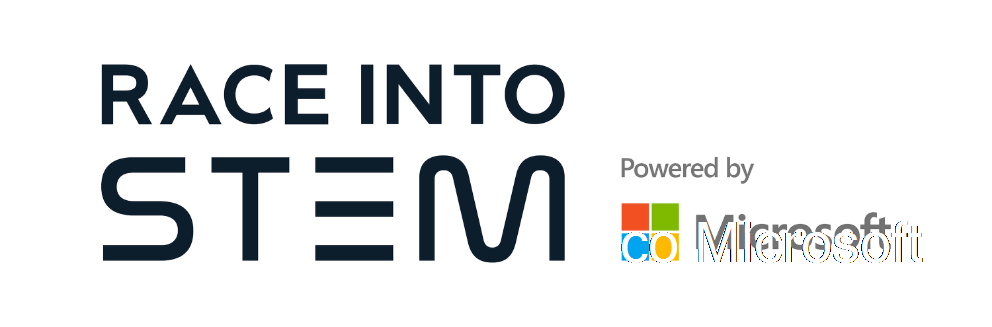 Un grafico che mostra un logo di gara in STEM basato su Microsoft.
