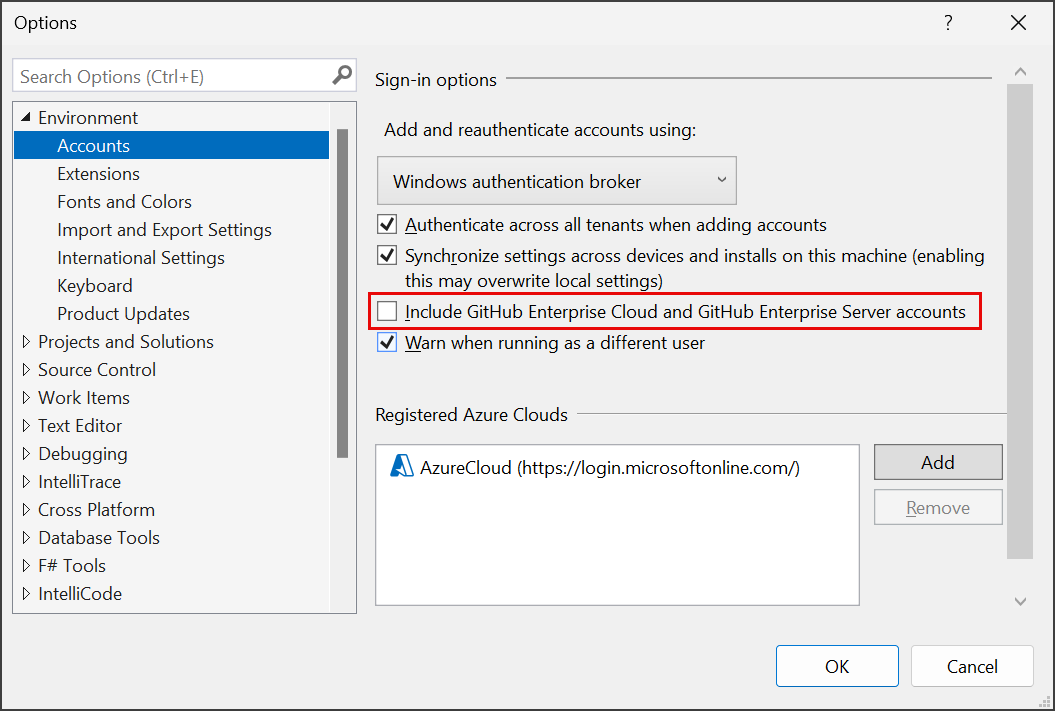 screenshot dell'account GitHub.