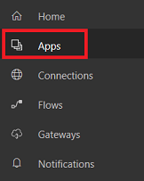 List of apps.